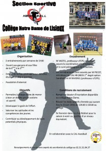 section sportive handball Lisieux