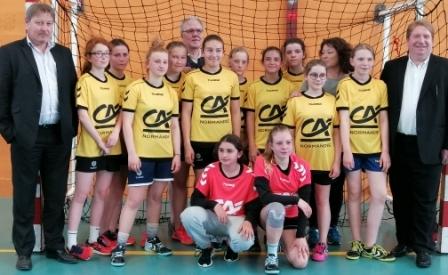 remise maillots Crédit Agricole CALHB Moins 13 filles Dep